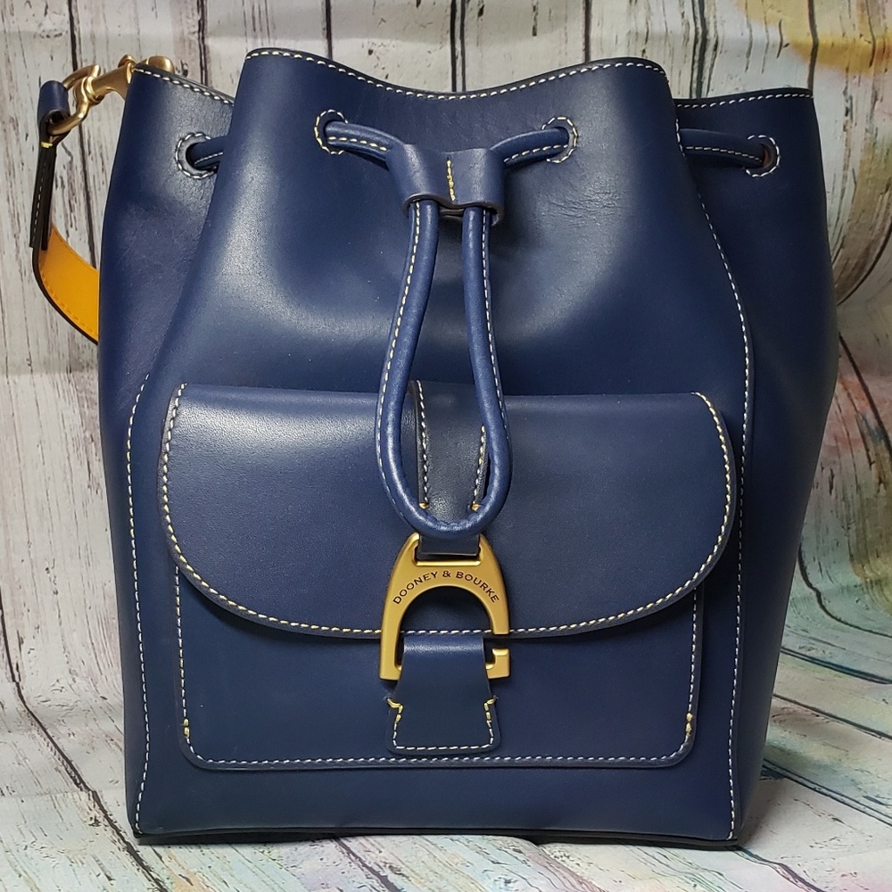 Dooney & Bourke Emerson Leather Drawstring Bag - M